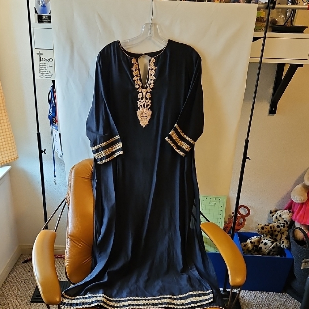 Elegant Black Asymmetrical Dress